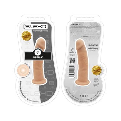 Двухслойный фаллоимитатор Silexd Robby Premium Silicone Dildo Model 2 size 6 купить в sex shop Sexy