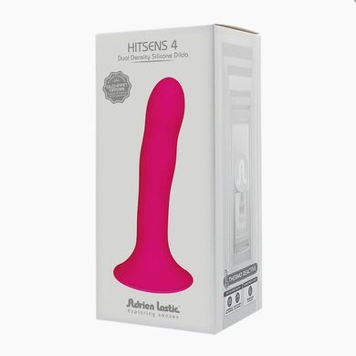 Дилдо з присоскою Adrien Lastic Hitsens 4 Pink, відмінно для страпона, діаметр 3.7см, довжина 17,8см купити в sex shop Sexy