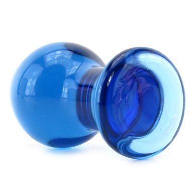 Стеклянная анальная пробка Crystal Blue Small купить в sex shop Sexy