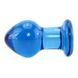 Стеклянная анальная пробка Crystal Blue Small купить в секс шоп Sexy