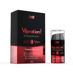 Жидкий вибратор Intt Vibration Strawberry (15 мл) купити в sex shop Sexy