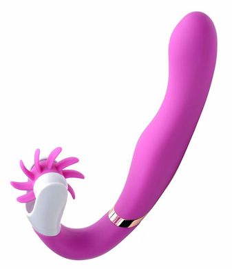 Кліторальних-вагінальний стимулятор Inmi G-Licker 12X Silicone Vibe with Clitoral Stimulation купити в sex shop Sexy