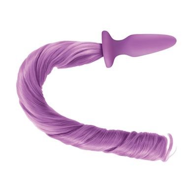 Анальная пробка с хвостиком Unicorn Tails Pastel Purple купить в sex shop Sexy