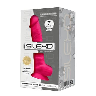 Фаллоимитатор Silexd Johnny Pink (Premium Silicone Dildo MODEL 1 size 7") купити в sex shop Sexy
