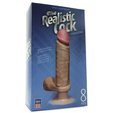 Вібратор The Realistic 8 Inch Vibrating Cock купити в sex shop Sexy