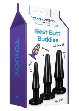 Набор анальных пробок Best Butt Buddies Black купить в sex shop Sexy