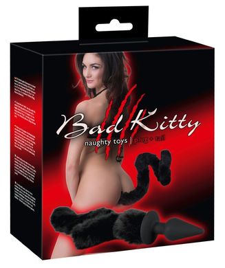 Анальна пробка з хвостом Bad Kitty Plug and Tail купити в sex shop Sexy