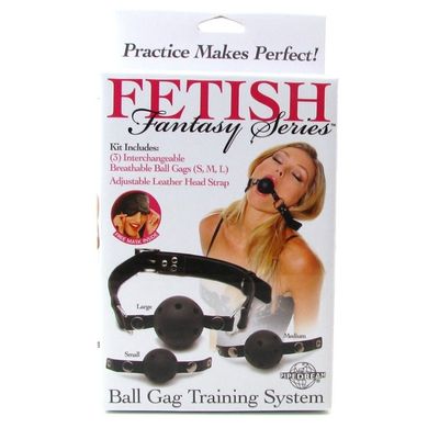 Набір кляпів Fetish Fantasy Ball Gag Training System Black купити в sex shop Sexy
