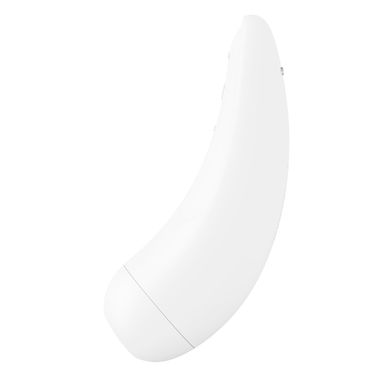 Вакуумний кліторальний стимулятор Satisfyer Curvy 2+ White купити в sex shop Sexy