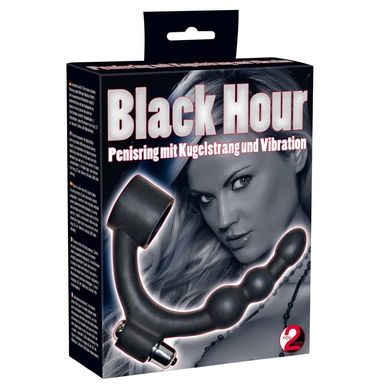 Кільце на пеніс з анальним вібро-стимулятором Black Hour Penisring купити в sex shop Sexy