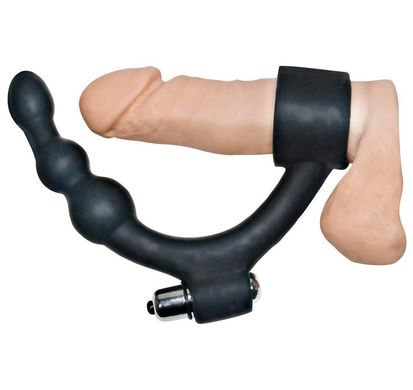 Кольцо на пенис с анальным вибро-стимулятором Black Hour Penisring купить в sex shop Sexy