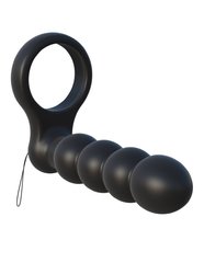 Кольцо со стимулятором для двойного проникновения Double Penetrator Black купить в sex shop Sexy