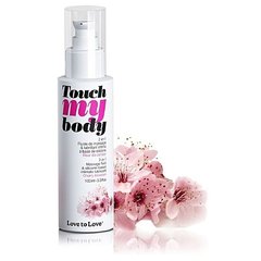 Масло-лубрикант 2-в-1 Love To Love Touch My Body Cherry Blossom 100 мл купити в sex shop Sexy