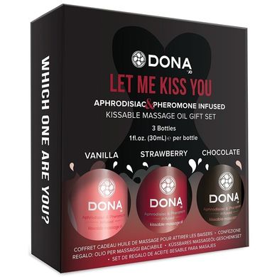 Набор массажных масел Dona Let Me Kiss You Massage Gift Set купить в sex shop Sexy